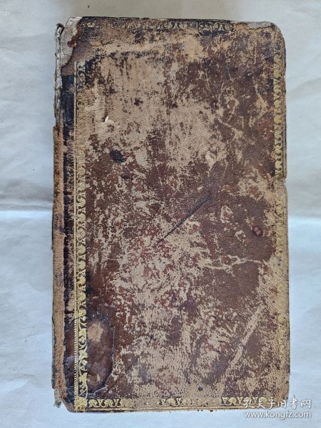 OEuvres Complétes de J.-J. Rousseau XVII.《卢梭全集 音乐3》（总第17），巴黎1820年出版，染口皮面精装17.5*10.5厘米，手工纸364页，加长表格2幅 ，详情见图