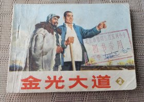 《金光大道》（2），人民美术出版、北京市顺义县革命委员会绘，人民美术出版社1973年一版一印，平装64开，174页 ***详情见图