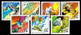 匈牙利宇航科幻绘画邮票