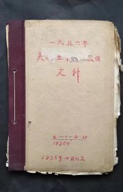 1956年天津文化局档案册   有天津各影院明细，包括经理，秘书，院务主任等及影院公章。有天津历史博物馆，天津文史馆，河北梆子剧团，话剧团，图书馆，科学馆，评剧团，人民出版社，戏曲学校，美术出版社等单位社长，馆长名单及公章，名人有方纪，曹火星，黄钰生等