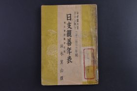 （己9738）史料《日支亲善年表》1册全 自孝灵天皇至昭和天皇 二千二百三十年间 附大东亚战争日志 坂本箕山撰 历史上中日两国的交涉 中日两国史的关系概观 中日亲善年表 中日两国关系二千年史的缩撮 徐福访日的遗迹 隋唐时代的日本与其航路 唐文化传来日本 宋代两国间的来往 美英两国对日行动 日美交涉会谈 日比谷出版社 1942年 尺寸 18*12CM