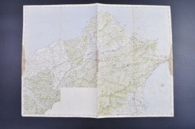 （己9902）《台北》彩色地图单面一张 新竹州 台北市 新庄街 板桥 基隆市 基隆港 龙潭堵 淡水街 中坜 宜兰街 罗东街 坪林 深坑等 1933年制 1934年2月25日印刷28日发行 日本帝国陆地测量部 尺寸 52*39CM
