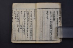 （己2967）《诗韵含英》和刻本 线装八卷4册全 山阴 刘文蔚豹君编辑 平安 冈崎信好师古 删订 诗韵含英题辞 天明丁未七（1787）年八月 日本明治时期诗韵书籍 诗韵，是做诗所依据的韵书，一般指《平水韵》，平、上、去、入四声一共106韵。韵头不同而韵相同的字如干、满、叹可以互相押韵。尺寸 15*11CM