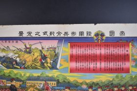 （己3417）日本《帝国陆军步兵分列式之光景》1张 勅语 骑兵突贯之图 1906年 日本陆军是1871年至1945年，由日本天皇所统帅的陆军。大日本帝国Q略中国的实际行动自中日甲午战争以来多由日本陆军付诸实现。尺寸 46.5*32CM