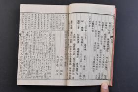 （戊5210）冠注插画《唐宋八大家文读本字类大全》和本 线装五卷2册全 铜版印刷 六乡弘纯编辑 岛田实应校正 山中氏藏 明治十四（1881）年 唐宋八大家文读本 韩愈、柳宗元和宋代苏轼、苏洵、苏辙、王安石、曾巩、欧阳修八位文学家先后掀起古文革新浪潮，使诗文发展的陈旧面貌焕然一新。尺寸17.6*12CM