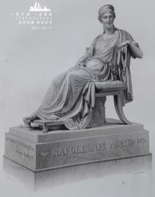 1878年点刻雕塑钢版画《拿破仑母亲》 ——“ F.R.ROFFE”雕刻 尺寸：32x24cm