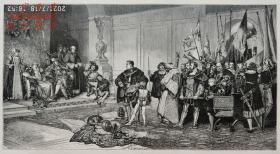 【大英博物馆藏画】1880年木刻版画《凯旋》 —英国画家 “James Dromgole Linton (1840-1916) ”作品 版画家：Auguste Tilly雕刻尺寸：43x30cm 大英博物馆收藏编号：1881,0813.30（官网可查）