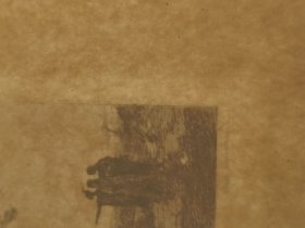 【卡米尔·柯罗作品】【限量280高档仿犊皮纸】1890年蚀刻铜版画《麦克白和三个女巫》—法国巴比松画派画家“卡米尔·柯罗(Jean Baptiste Camille Corot 1796 - 1875年)”作品 雕刻师Charles Bertaut 雕刻 34x26cm