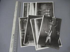 六十年代左右 杂技表演 黑白老照片一组12张