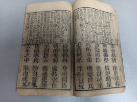 W  清代   永富堂梓行  王望如先生著   董迺管誌    史鑑合参课  《鑑略四字书》   一厚册全！！！