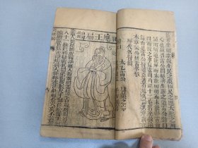 W  清代  益智山房梓   中医药古籍   李东垣先生编辑  四和堂《繍像珍珠囊药性赋》  上下卷一厚册全！！！