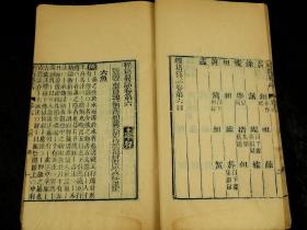 清精刻本【经籍纂诂】存原装二十三厚册，大开本，小版心，为中国唯一一部大型的汇辑古书中的文字训释编排而成的训诂词典，採用古書達一百餘種，收字一萬三千三百四十九字。刻印精美清晰