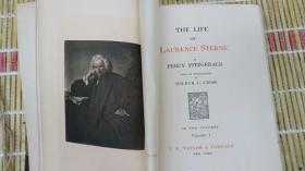 网上孤本——1904年英文原版硬精装《劳伦斯.斯特恩作品集》，一套7册。作者是美国二十世纪早期著名作家珀西.菲茨杰拉德。该书限量250套，序号为78（第7图）。