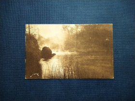 《外国集邮品收藏：民国时期 早期法国1915年河流自然风景明信片  商品如图》澜2403-31