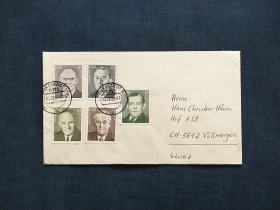 《外国集邮品收藏：  德国东德1983年著名人物名人邮票实寄封 商品如图》澜2403-31