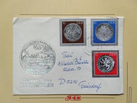 《外国集邮品收藏保真：德国1986年德国旧塔勒银币钱币邮票实寄封》澜2110-29