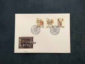 《外国集邮品收藏保真：列支敦士登1990年圣诞节 游戏 新年好邮票首日封 品相如图》澜2402-13