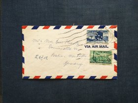 《外国集邮品收藏：美国1959年自由女神像 森林邮票实寄封 商品如图》澜2404-9