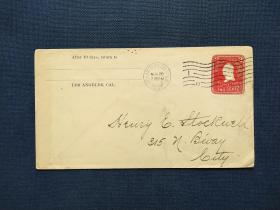 《清朝时期 早期美国1906年实寄总统头像邮资封 极少见 品相如图》澜2310-10