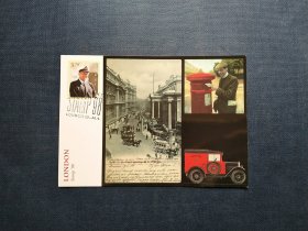 《外国集邮品收藏：挪威1998年维多利亚时代邮箱 1904年明信片寄给伦敦-特隆赫姆 1933年皇家邮政汽车极限片 商品如图 尺寸12.5CM*17.8CM》澜2401-08