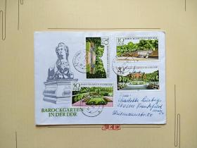 《外国集邮品收藏保真：德国1980年植物园林风景邮票实寄首日封 》澜2307-10