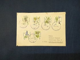 《外国集邮品收藏：德国1983年植物 花卉邮票实寄封  商品如图》澜2402-13