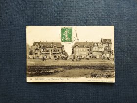 《外国集邮品收藏：民国时期 早期法国1919年女神邮票实寄建筑风景明信片 背面有手书寄语 商品如图》澜2403-28