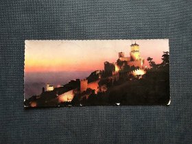 《外国集邮品收藏：圣马力诺1964年左右 植物水果 老爷车 自然风景邮票实寄明信片 尺寸约 14.5厘米*6.5厘米 商品如图》澜2402-19