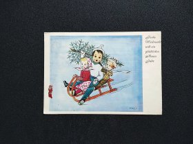 《 欧美亚非洲等国早期 绘画 漫画 滑雪 明信片 商品如图 》四2505-28------满25元包邮挂号信挂号印刷品 可暂存多期合并发货