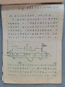 著名科学家、原中国工程院院长 宋健 手稿《弹体结构弹性弯曲运动的数学模型》一份约七十二页 HXTX342339