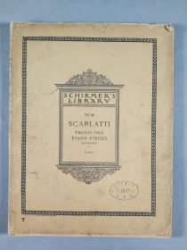 【同一来源】北师大幼儿教学资料：希默尔图书馆 第73卷《斯卡拉蒂二十二首钢琴曲》曲谱一册 HXTX241497