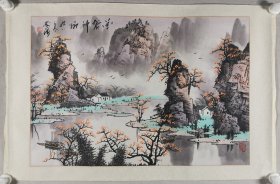 河北书法家、中国书画家协会理事 王海涛 1998年国画作品《花袭神州》一幅 (纸本镜心，画芯约2.7平尺，钤印：王海涛)HXTX409907