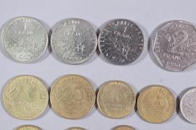 1962-1998年 法国硬币13枚 HXTX243444