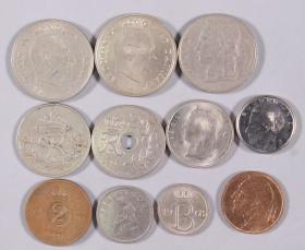 1922-1991年 丹麦、比利时硬币11枚 HXTX332463