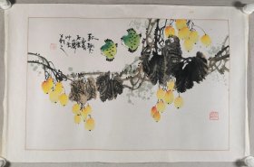 白雪石入室弟子、著名山水画家 宋炳辉 国画《秋馨》一幅（纸本镜心，画心约2.7平尺，钤印：乐川之印、不知有我）HXTX409913