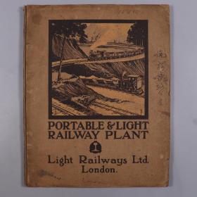 【陈-人-哲旧藏】民国时期 light railways ltd.london.（伦敦轻轨有限公司）出品伦敦铁路公司宣传画册 一册  HXTX335042