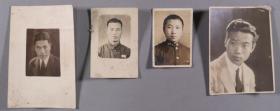 同一旧藏：民国时期  青年学生照片 一组四枚  HXTX340093