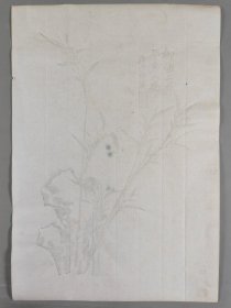 约建国后 木版水印 “柳绿上眉” 花笺纸一张 HXTX402917