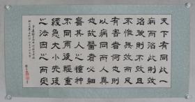 【孔-令-谦旧藏】北京“四大名医”之一孔伯华弟子、名医师 徐宏勋 2006年作 书法作品《徐灵胎氏 同病人异论 节录》一幅（纸本镜心，画心约5.5平尺，钤印：徐宏勋、徐宏勋印）HXTX330095