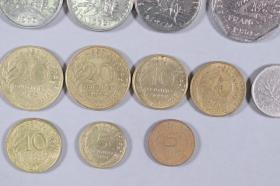 1962-1998年 法国硬币13枚 HXTX243444