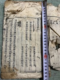 白纸本医学集成，卷一一册，大开本，前目录两页有破损，最后四五页有破损，内容页基本保存较好，可读可阅，简单修复一下会是较好的本子