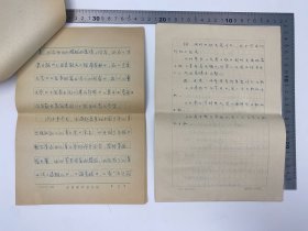 文学家自传文献:浩岭(1955-,原名李秀苍,甘肃省青联副主席,杭州师范大学钱江学院教师)致 孙瑞珍 信札 及 浩岭、吕元明(1925-,东北师范大学外国文学教研室主任,作家)自拟 自传 手稿 三份 二十九页 完整 合售 【250916 11】