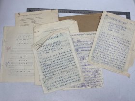 李铭新（肿瘤病因学家）旧藏：李铭新 等人 《林县谷物中常见真菌》 等手稿、资料 合售【250619 35】