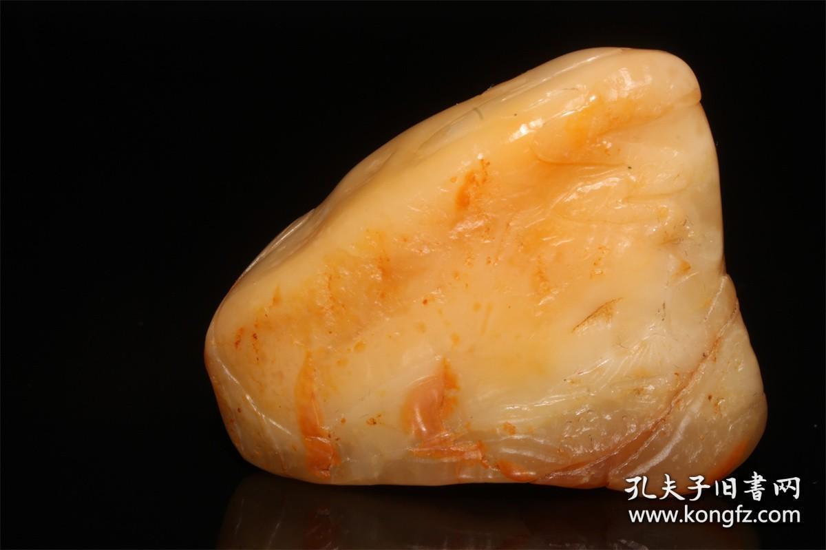 【图】超大===寿山 白 田黄石 悠闲自得 摆件 48.