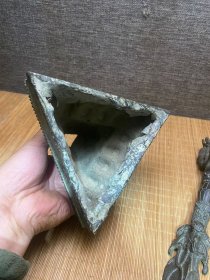 藏式马头金刚杵，带底座，做工精美，包浆老气，低价包邮