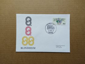【德国1988年音乐 乐谱邮票首日封 趣味邮戳 商品如图】集2312-25