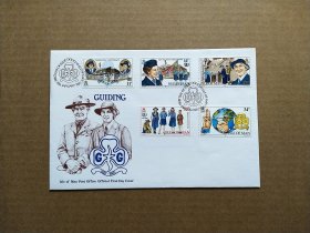 【集邮品收藏拍卖 英国1985年名人人物 国际青年节 女童子军邮票首日封  商品如图】集2402-25