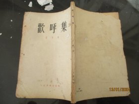 平装书《欢呼集》1953年，1册全，艾青著，人民文学出版社，品以图为准。