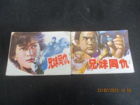 直版连环画《兄妹同仇（上下）》1984年.，2册全，一版一印，科学普及出版社广州分社出版，品自定如图