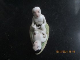 老瓷器人物，1个，品好如图。